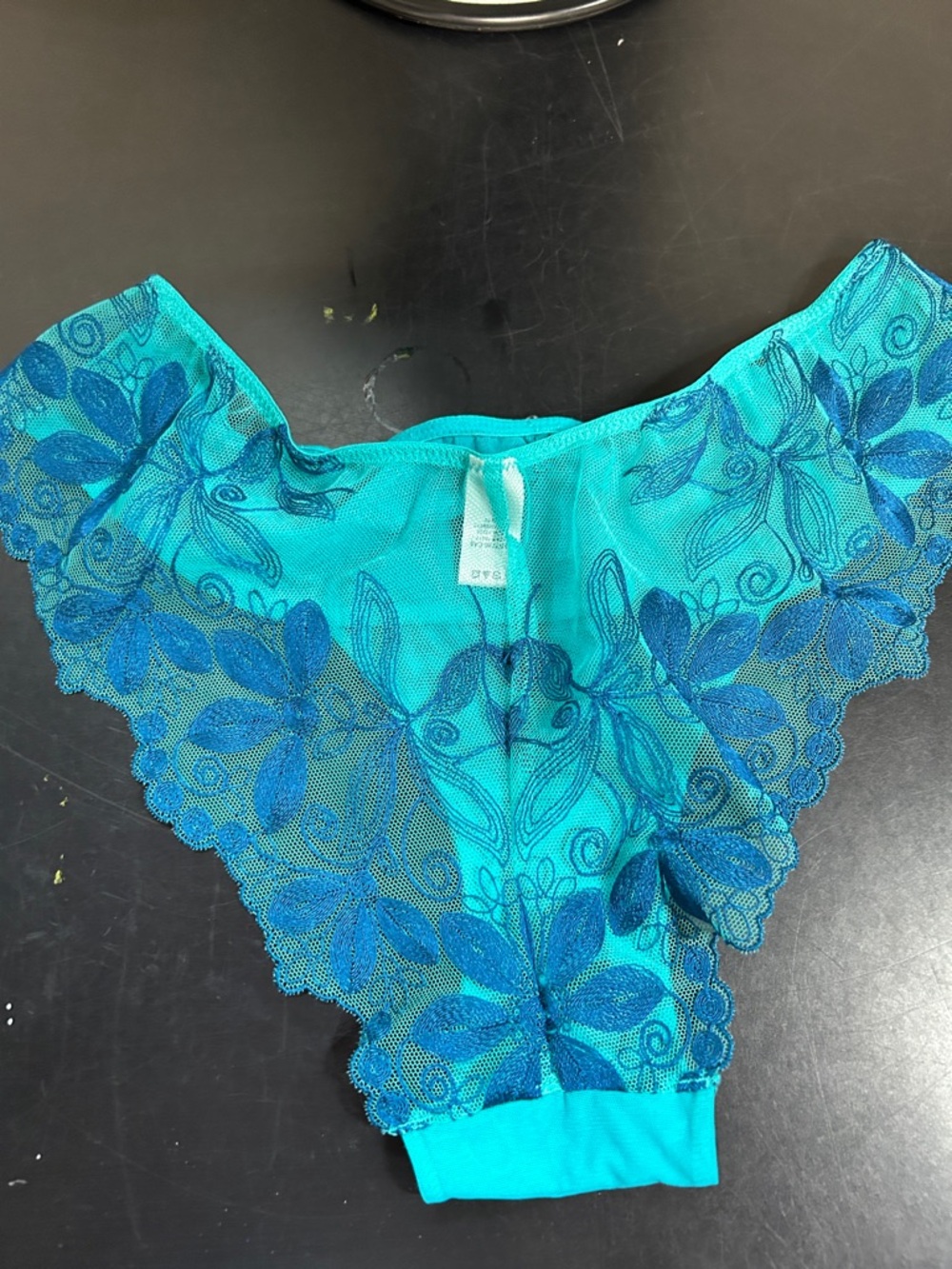 Victoria's Secret Teal Very Sexy plunge Bra & Matching Bikini (size large) - Picture 5 of 8